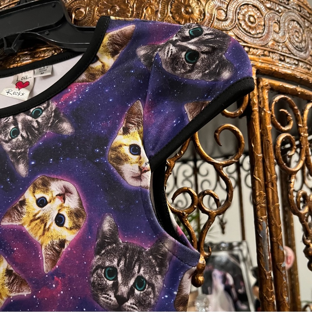 Love Rocks Space Cat Dress - Picture 3 of 5